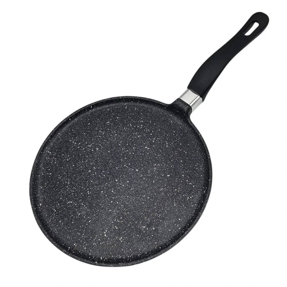 Roch Guss Grand Chef Crepe Griddle Flat Pan 9.5in Healthy Cookware ITALY NEW